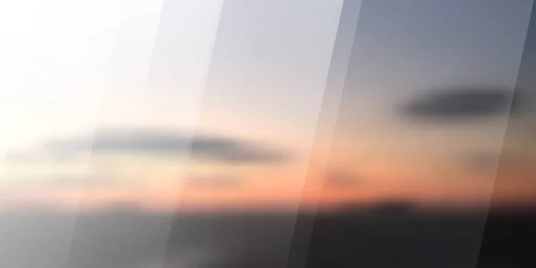 Bunte Abstrakte Verschwommene Sonnenuntergang Horizont Dämmerung Bild Bewölkter Himmel Mit — Stockvektor