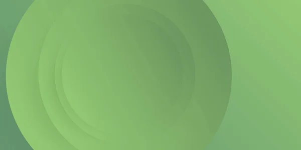Streszczenie Okrągłe Geometryczne Zielone Tło Kolorowe Nakładające Się Siebie Duże — Wektor stockowy