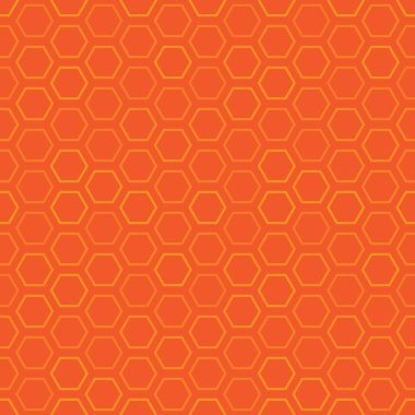 Turuncu ve Sarı Duvar Kağıdı, İşiniz İçin Arkaplan veya Kapak Tasarımı Altıgen Şablon, Soyut Geometrik Doku - Web siteleri, Pankartlar, Posterler, Broşürler, Yaratıcı Vektör Şablonu