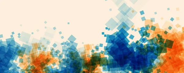 Abstract Kleurrijk Patroon Met Random Sized Placed Heaps Van Blauw — Stockvector