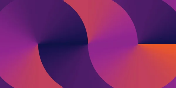 Dark Colorful Futuristic Conical Curvy Gradient Background Retro Style Colors — Stock Vector