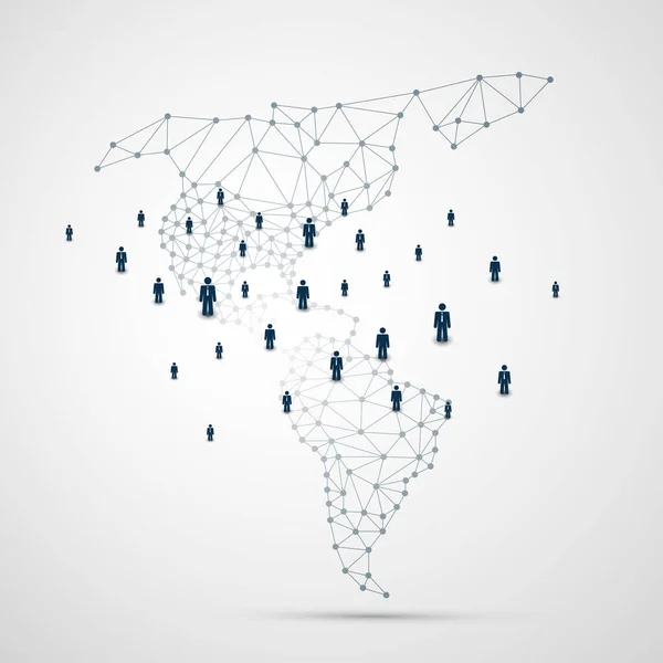 Networks Business Digital Connections Data Exchange Social Media Concept Design — Stock Vector