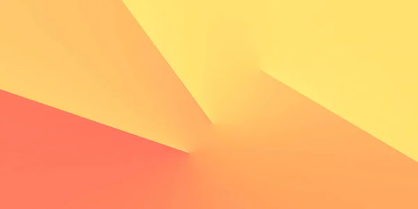 Geel Oranje Rood Abstracte Achtergrond Ontwerp Geometrische Vormen Strepen Lijnen — Stockvector