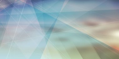 Kahverengi ve Açık Mavi Modern Tarz Üçgen Şekilli Şeffaf Üstüste binen Düzlemler, Geometrik Şekiller, Kırık Cam Efekti Soyut Geleceği Geniş Ölçekli Vektör Arkaplanı, Doku Tasarım Şablonu