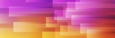 Abstract Layered Overlapping Geometric Gradient Shapes Pattern with Various Random Sized Rectangles Colored in Shades of Yellow, Brown and Purple - Geometric Overlays Texture Vector Background Design clipart