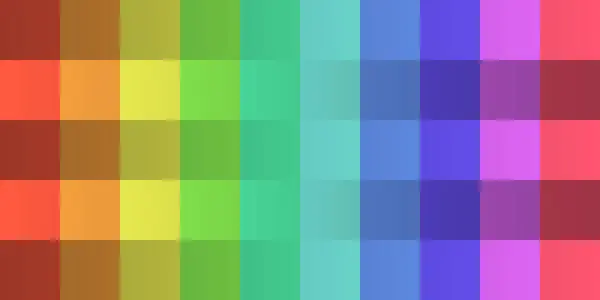 Mehrfarbige Karierte Fliesen Mit Transluzenten Leuchtenden Quadratischen Formen Geometrisches Mosaik — Stockvektor