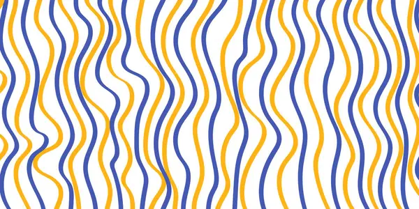 Sarı ve Mavi Retro Stil Duvar Kağıdı, Soyut Geometrik Çizgilerle İşiniz İçin Arkaplan Tasarımı - Web, Sunumlar, Pankartlar, Posterler için Uygulanabilir - Yaratıcı Vektör Şablonu