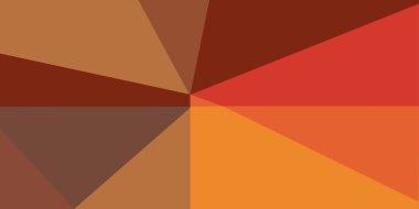 Kahverengi ve Kırmızı Geometrik Arkaplan Tasarımı - Üçgen Şekiller, Çizgiler ve Çizgiler - Bauhaus Tarzı - Çok Renkli Minimalist Mozaik Web veya Banner Şablonu