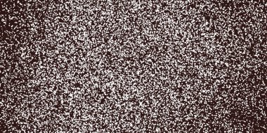 Soyut Beyaz ve Kahverengi Benekli Desen - Rastgele Yerleştirilmiş Noktalar, Çeşitli Boyutların Çemberleri, Retro Style Doku, Karanlık Arkaplanda Vektör Tasarımı