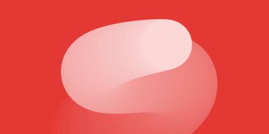 Kırmızı zemin üzerinde kırmızı ve pembe yarı şeffaf kıvrımlı bir şekil olan minimalist soyut sanat eserleri, kopyalanmış uzay. Modern geometrik bileşim markalaşma, arkaplan ve dijital tasarım projeleri için idealdir.