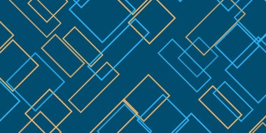 Çeşitli Boyutların Basit Üstüste binen Dikdörtgen Çerçeveleri, Yeşil, Kahverengi ve Mavi Renkli - Geometrik Şekiller, Geniş Ölçekli Doku - Düzenlenebilir Vektör Şablonunda Tasarım