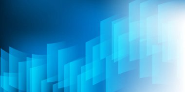 Üstüste binen şeffaf kareler desenli pürüzsüz mavi ışıklı bir arkaplan içeren modern bir soyut tasarım. Uyumlu renkler, profesyonel görünüm, iş kullanımı için ideal web siteleri, vs..