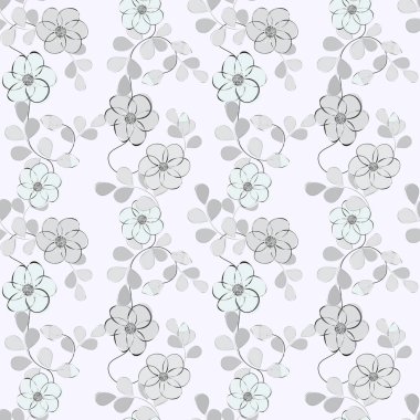 Soyut çiçek pürüzsüz desen arkaplanı