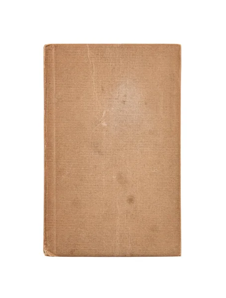 Copertina Del Vecchio Libro Isolata Sfondo Bianco Con Percorso Ritaglio — Foto Stock
