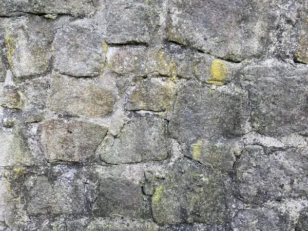 Dinding Batu Tua Dengan Ukuran Batu Yang Berbeda — Stok Foto
