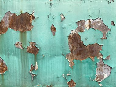 Arkaplan deseni paslı çelikten, kabuğu soyulmuş.