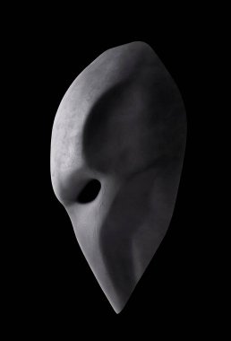 Siyah maske kırpma yolu ile siyah arkaplanda izole edildi