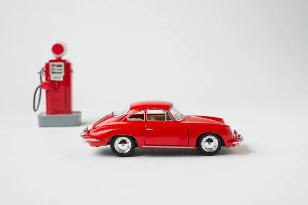 Παιχνίδι Vintage Αυτοκίνητο Ντεμοντέ Μικρή Αντλία Αερίου — Φωτογραφία Αρχείου