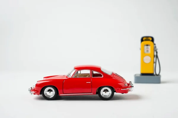 Παιχνίδι Vintage Αυτοκίνητο Ντεμοντέ Μικρή Αντλία Αερίου — Φωτογραφία Αρχείου