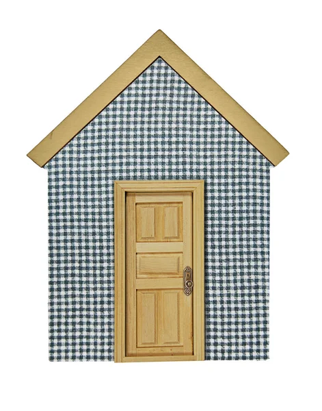 Gingham House Representing Person Home — Stock Photo, Image