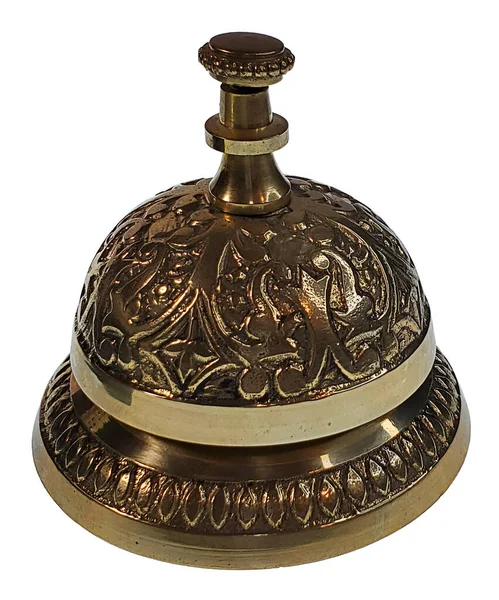 Vintage Brass Service Bell — Stock Photo, Image