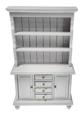 Mutfak dolabında yiyecek depolanır ve yemekler sergilenir.