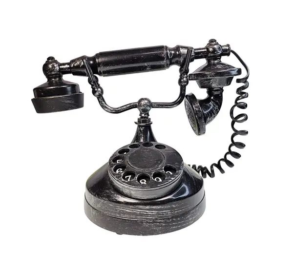 Vintage Roterende Telefoon Stockfoto