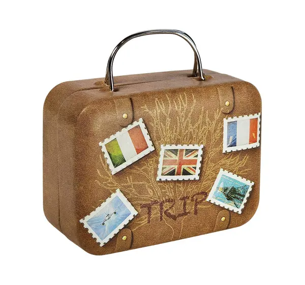 Suitcase Travel Stickers Trip Imagen De Stock