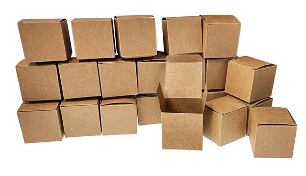 Verpakken Uitpakken Dozen Met Open Een Lege Stockfoto