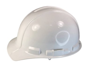 Güvenlik için kullanılan beyaz başlık yandan görülüyor