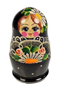 Matrioshka bebeklerini istifleme seti.