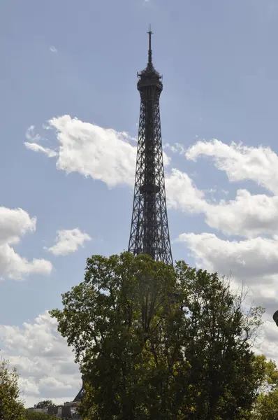 Monument Paris Eiffeltårnet stockbilde