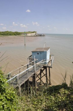 Charente Talmon 'da bir balıkçılık.