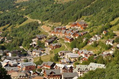 view of Valloire at summer clipart