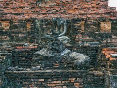 Tayland, Sukhothai 'deki Wat Phra Phai Luang tapınağının kalıntıları.