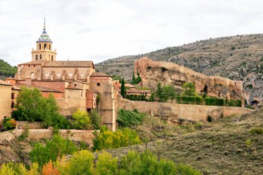 İspanya, Teruel 'deki Albarracin kasabası manzarası