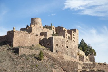 Castle of Cardona, medieval fortress on the hill, Catalonia, Spain