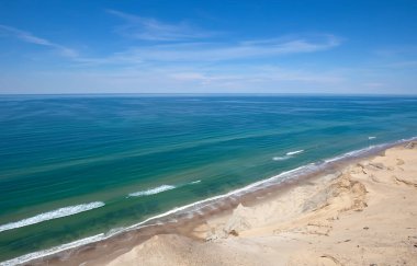 yaz, güzel Danimarka sahil şeridi