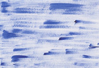 Akrilik maviyle boyanmış fırça darbeleri