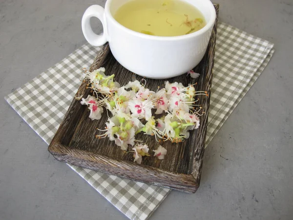 Fresh Chestnut Tea Horse Chestnut Flowers — Stock Photo, Image
