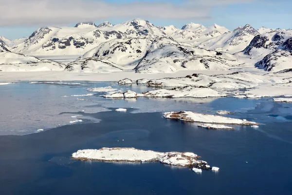 Вид Висоти Берегової Лінії Східна Ґренландія — стокове фото