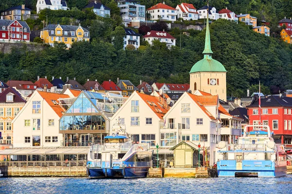 Historic Bryggen Harbor Area Norway — Stock Photo, Image
