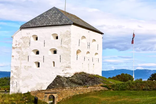 Середньовічна Фортеця Kristiansten Тронхейм Норвегія Ліцензійні Стокові Зображення