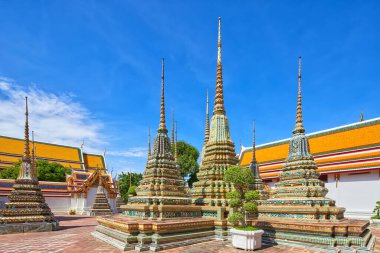 Phra Chedi Moo Ha, Wat Pho tapınağı kompleksi, Bangkok, Tayland