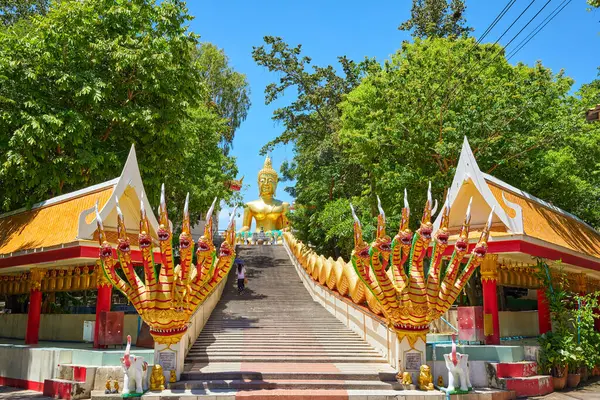 stock image Wat Phra Yai, buddhist temple in Pattaya, Thailand