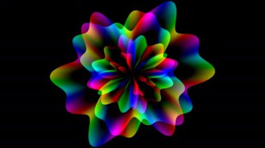 Dinamik Renkli Girdap Canlandırması Yumuşak Gradyan