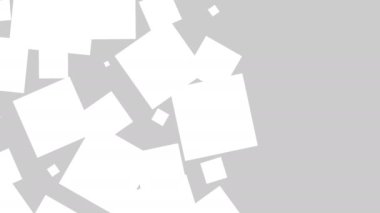 Gri Arkaplanda Beyaz Şekillerin Dinamik Etkileşimi