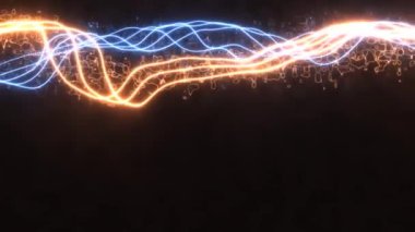 Büyüleyici ve rahatlatıcı bir görsel etki yaratan ruhani, kavisli ışıklar içeren ince ve sakin bir animasyon. Sıcak ve serin tonların karışımı tasarıma biraz zarafet katar..