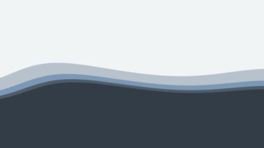 Sakinleştirici, doğadan esinlenilmiş renk paletiyle okyanus dalgalarının pürüzsüz, akışkan bir animasyonu..