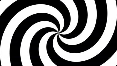 Modern Tasarım İçin Dinamik Siyah ve Beyaz Arşimet Spiral Animasyonu